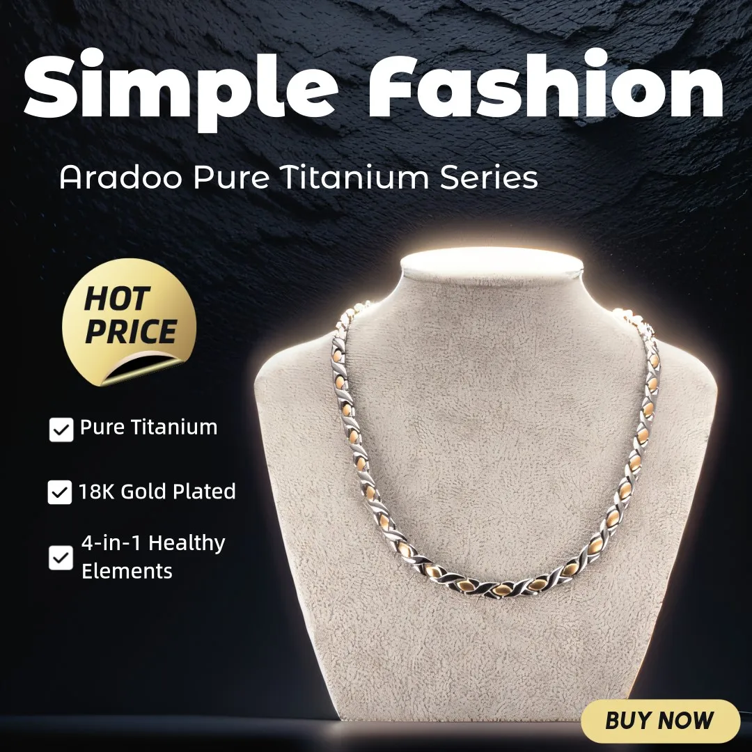 ARADOO Collana in titanio puro - Ansi Chain recensione e prezzo